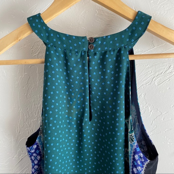 LOFT Handkerchief Hi-Neck Sleeveless Top - Picture 3 of 3